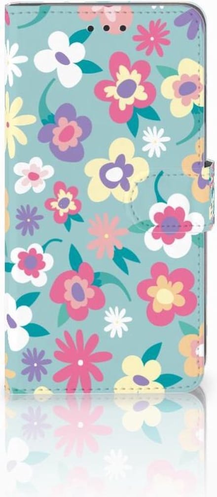 Book Case voor Apple iPhone Xs Max Hoesje Flower Power