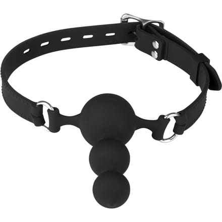 Rimba - Siliconen Gag Met 3 Ballen