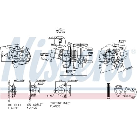 Supercharger, drukvulling NISSENS 93219