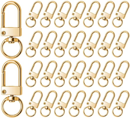 Dailygoods- Sleutelhangers 30 stuks - Karabijnhaken met