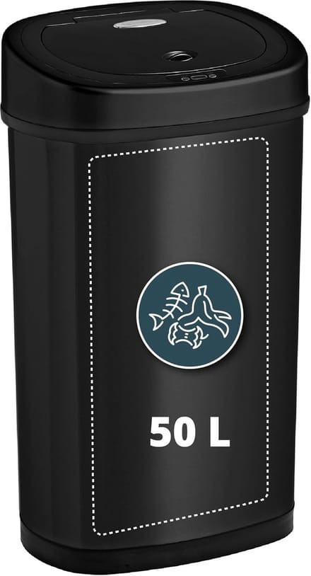 Afvalbak met Sensor - 40L - Zwart