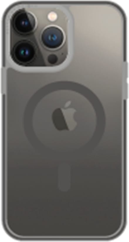 UNIQ Combat iPhone 14 Pro Max hoesje 6.7  Magclick Opladen zwart/beton houtskool