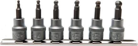 BGS Dopsleutelbitset 3/8 INBUS met kogelkop 3 - 8 mm, 6 delig