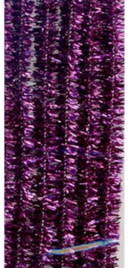 Glitter Chenille set, Purple, 50cm x 8mm