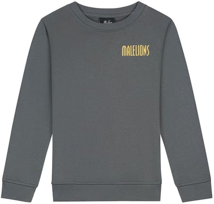Malelions - Hollywood Map Sweater - Anthracite - Maat 128