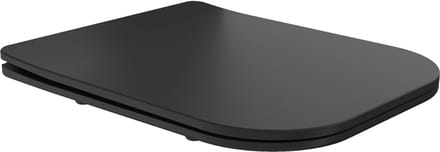Mexen Teo zacht sluitende slanke zitting, duroplast, zwarte mat - 39060185