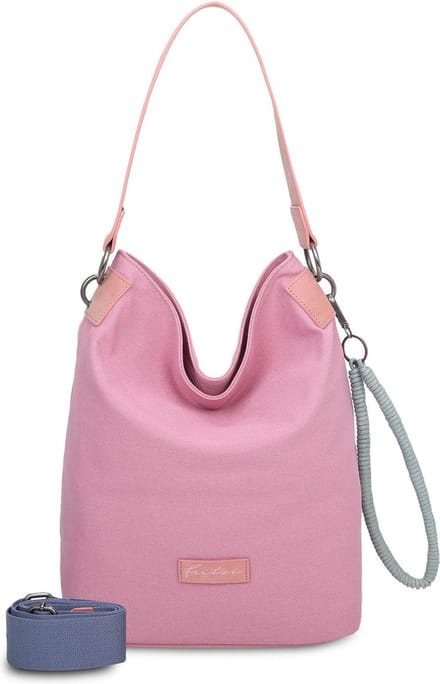 Fritzi aus Preußen Schoudertas Wudy03 Canvas Hobo Bag Rosy Roze