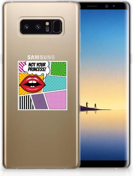 Samsung Galaxy Note 8 Silicone Back Cover Popart Princess