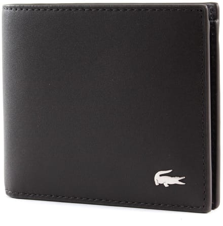 LACOSTE Leren Portemonnee FG S Billfold S Dark Brown Bruine