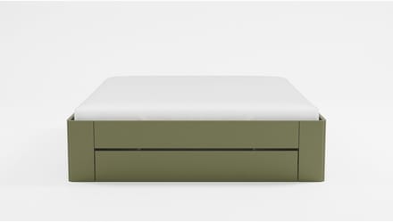 B Bright Bed Fresh 500 met 3 opbergladen - 160 x 220 cm - rietgroen