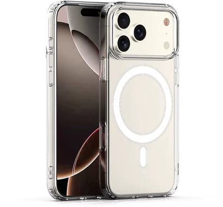 VOWLUX iPhone 17 Pro Max Hoesje – MagSafe Compatibel – Transparant – Shock-proof & Valbestendig