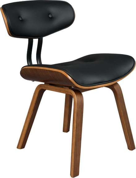 Dutchbone Blackwood Eetkamerstoel Walnootkleur/ Kunstleer Bruin