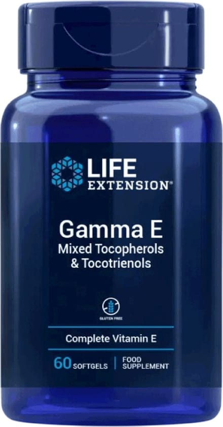 Life Extension - Gamma E met Tocopherolen & Tocotrienolen - 60 Softgels - Compleet Spectrum van Vitamine E - Voedingssupplementen