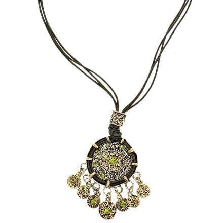 Behave - Dames Ketting Met Ronde Hanger - Boho Stijl - Feest & Casual