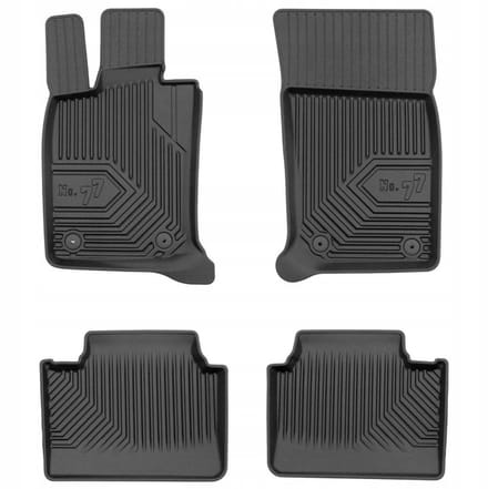 FROGUM 77 Automatten - Geschikt voor PORSCHE PANAMERA II (vanaf 2016) - TPE Rubber - Zwart