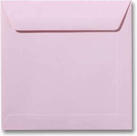 Envelop 17 x 17 Lichtroze, 25 stuks