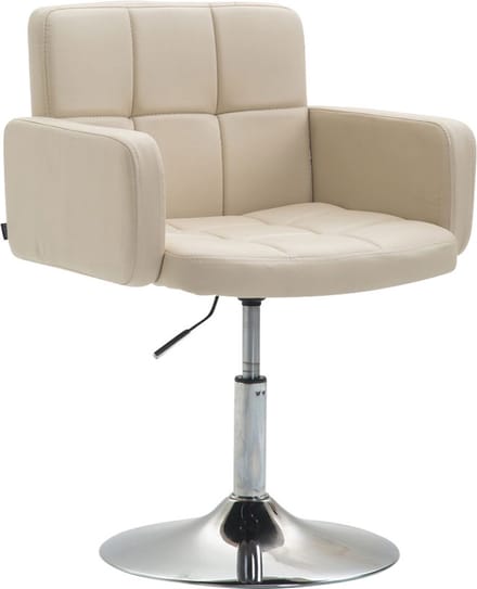CLP Los Angeles Loungestoel - Fauteuil - Kunstleer - creme