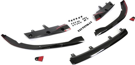Voorspoiler - BMW G22 G23 vanaf 2020 - performance - glanzend zwart