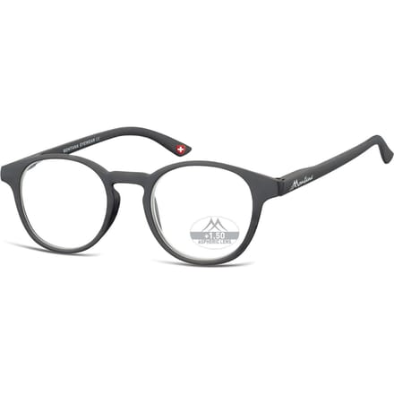 Montana Eyewear MR52 ronde leesbril +1.50 zwart