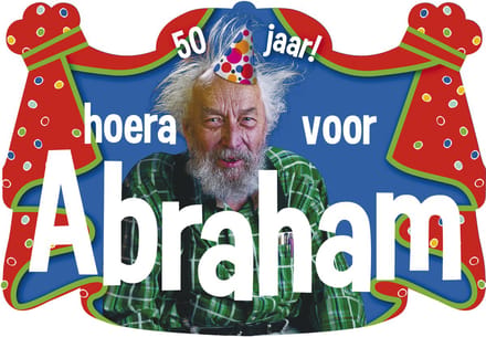 Witbaard - Huldebord - Hoera Abraham 50 jaar