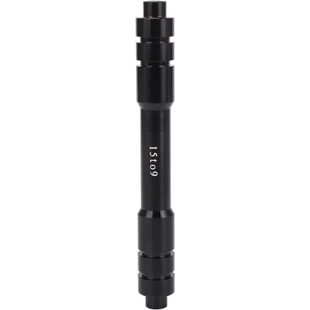 Adaptateur d'axe de roue avant de vélo 15 mm vers 9 mm à blocage rapide pour conversion 110 mm 4,33 pouces black