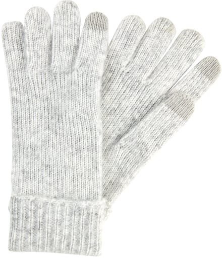 camel active Gebreide handschoenen van zachte mix - Maat womenswear-S - Grijs