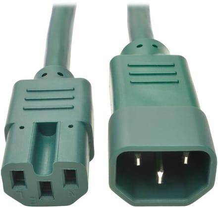 Tripp Lite P018-006-AGN electriciteitssnoer Groen 1,8 m C14 stekker C15 stekker