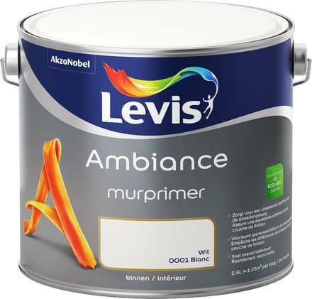 Levis - Ambiance Mur Primer - Wit - 2,5 L