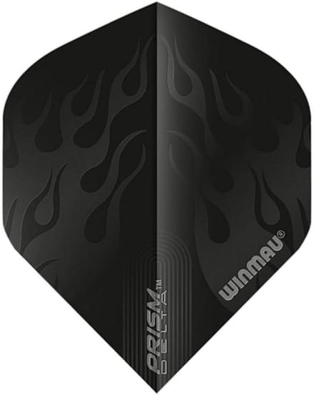 Prism Delta Zwart Extra Dikke Vluchten voor Darts - 1 set (3 vluchten)