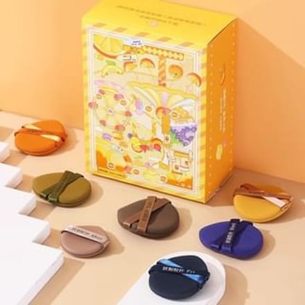 YAOZHI - Weekly Powder Puff Set with Case Set (7pcs)