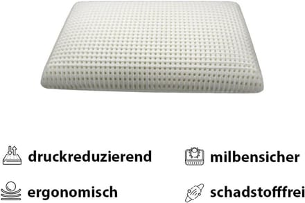 Ergonomisch Neksteunkussen van Visco-elastisch Schuim met Katoenen Hoes
