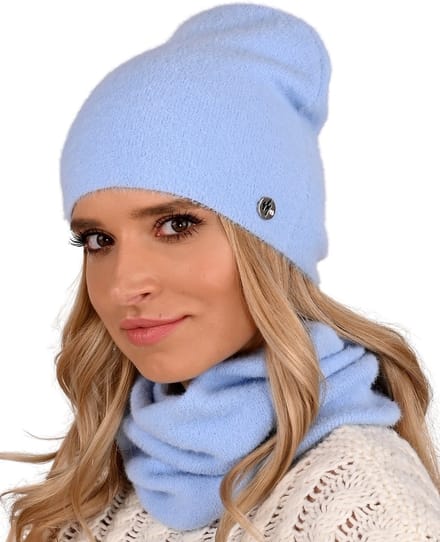 Alur - Dames Winterset - Blauwe Beanie en Sjaal - Warm en Modieus