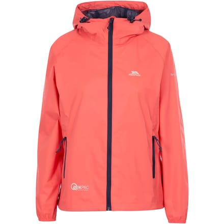 Dames waterdichte hoodie-jack met rits Trespass Qikpac