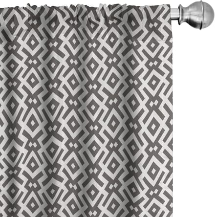 ABAKUHAUS – Geometrische Gordijnen – 2x75x225 cm – Microvezel