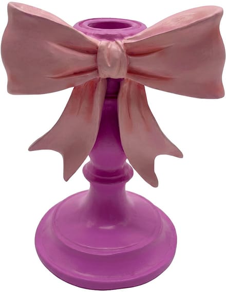 Clayre & Eef Kandelaar Roze Kunststof