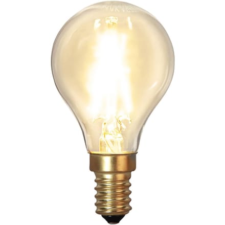 Kogellamp - E14 - 1.5W - Super Warm Wit <2200K - Filament - Helder