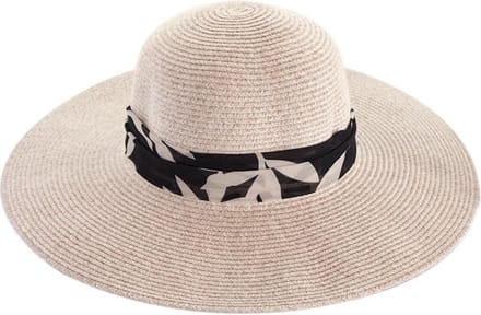 Monroe Capeline – Zonnehoed Dames Brede Rand UV Werend - Maat: M-L: 58 cm - Tarwe