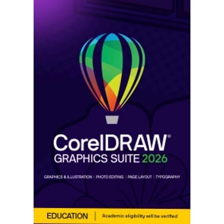 CorelDRAW Graphics Suite 2025 - Education Editie - Fotobewerking - Studenten & Docenten - Win/MAC