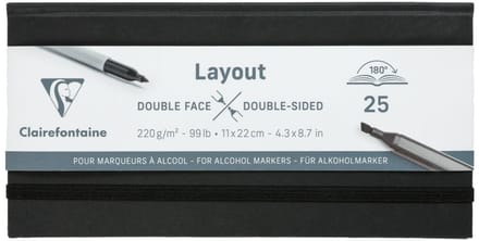 Layout book voor alcoholmarkers 11 x 22 cm 220 gr
