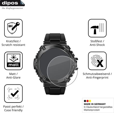 dipos – 2x Matte Pantserfolie geschikt voor Stahlgear Titan Pro | 9H Screenprotector