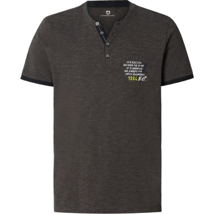 Jan Vanderstorm herren T-Shirt - 80/82 - zwart - Plus Size