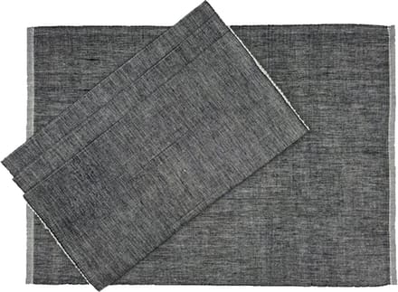 Fina placemat black - set van 4