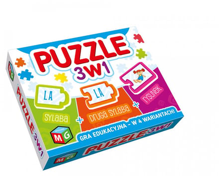 Puzzle 3w1 gra edukacyjna - Puzzel 3-in-1 educatief spel