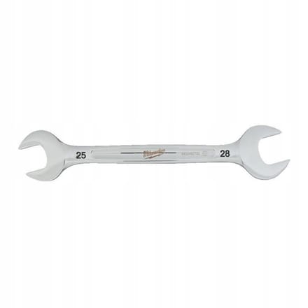 Milwaukee Dubbelzijdige Platte Sleutel 25x28mm - Chroom-Vanadium Staal