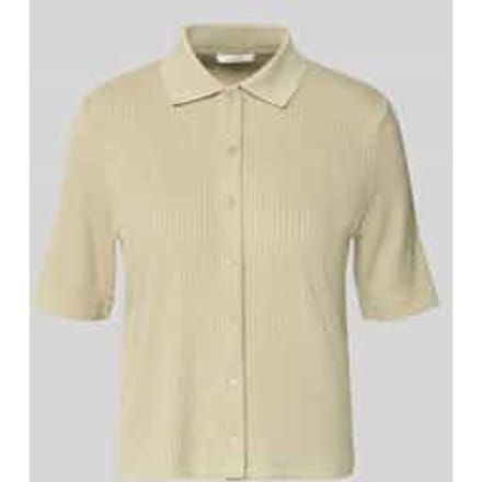 regular fit poloshirt met doorlopende knoopsluiting