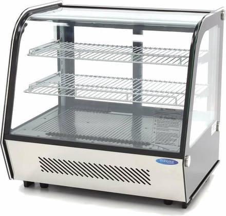 Gebaksvitrine - 120 L - 70 cm - Schuifdeuren Achter