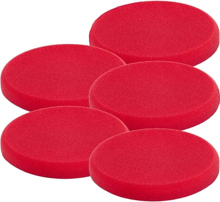 Polijstpad bundel - Poetsspons set - Auto polijsten - Sterk schurend - 160 x 20 mm - Rood