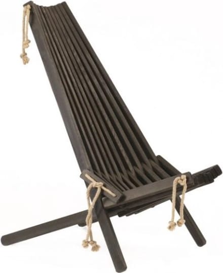 Ecochair dennenhout zwart olie