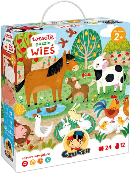 CzuCzu Vrolijke puzzel Dorpsleven 2+ - CzuCzu Wesołe puzzle Wieś 2+