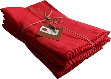 Taran Set van 6 theedoeken, 100% katoen, 40 x 28 cm